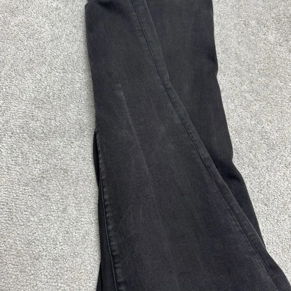 American Eagle Festival Flare Next Level Stretch Denim Jeans Women 2 Short Black